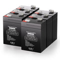 6V 4.5Ah Rechargeable SLA AGM Battery, 6 Pack Z587643