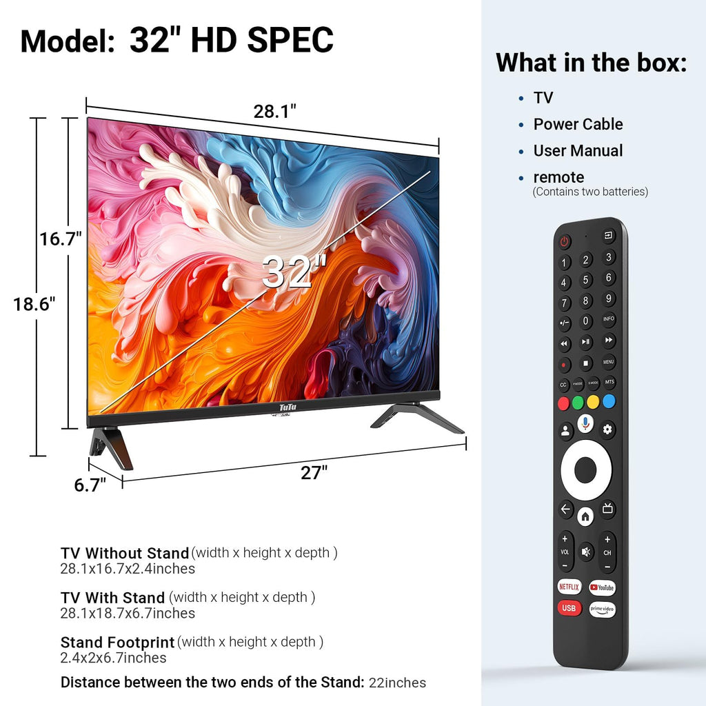 32 Inch 720P HD Smart LED TV C179