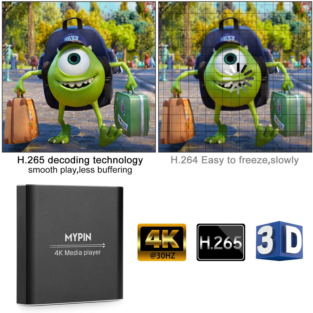 4K Media Player with Remote Control G54196