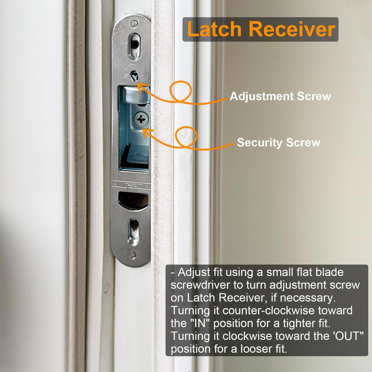 Sliding Patio Door Lock and Receiver Kit Z288874