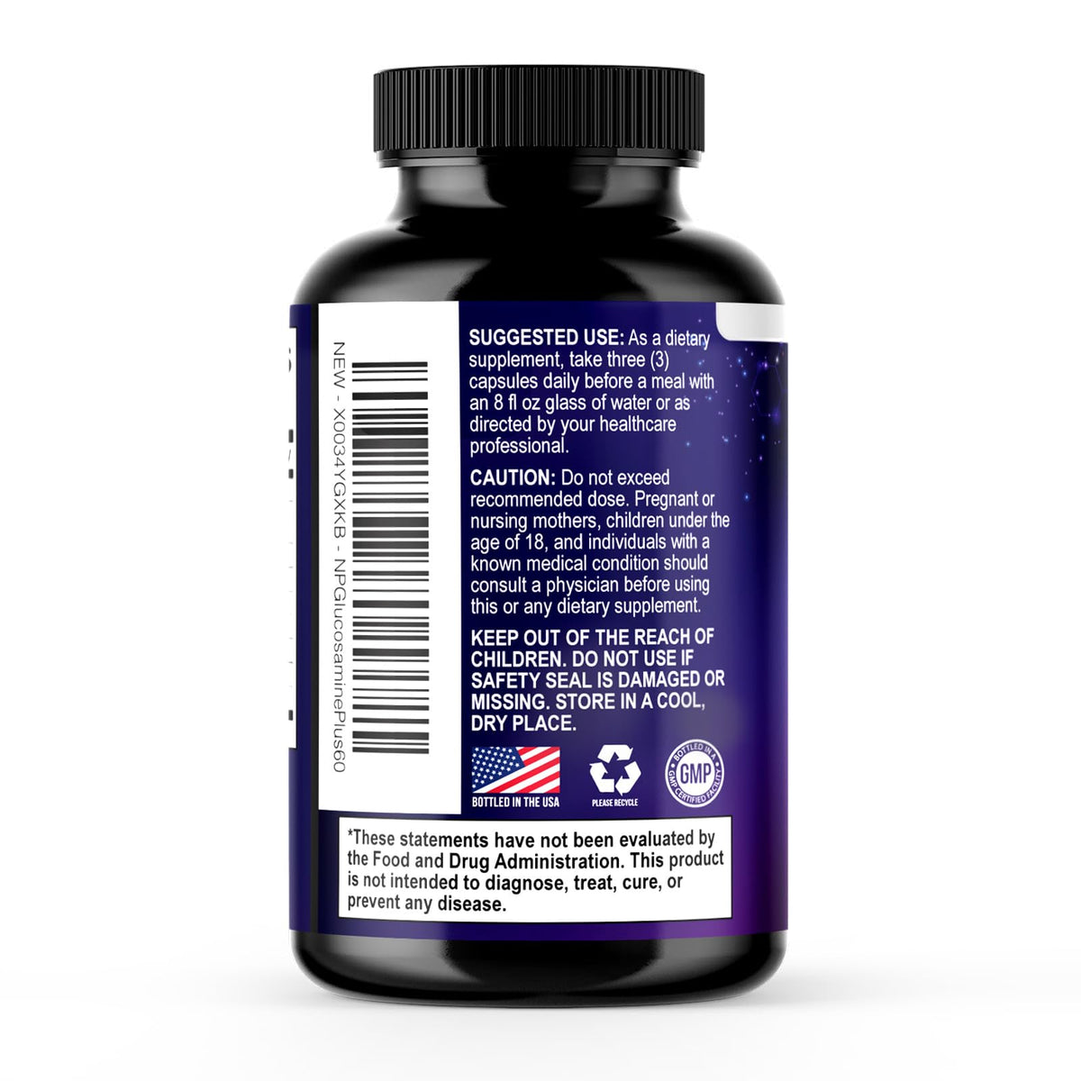 Glucosamine Chondroitin MSM Turmeric Boswellia 60 Capsules V356716
