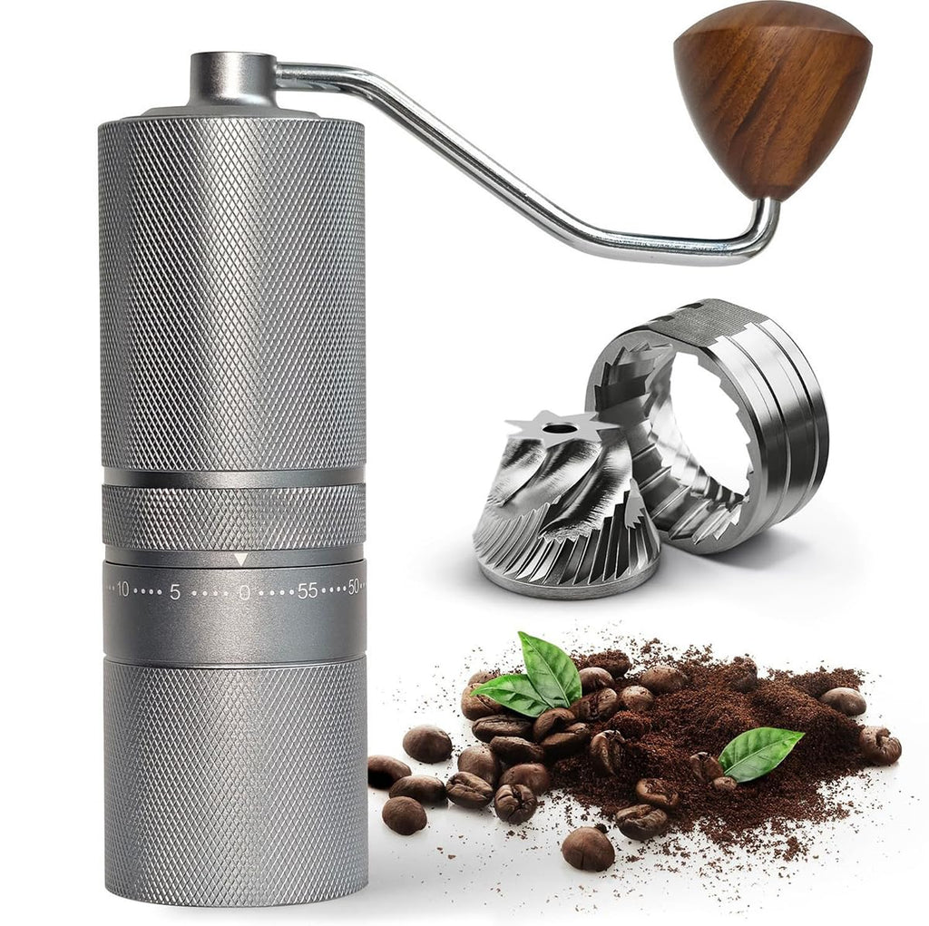 Manual Portable Coffee Grinder with 7 Star Conical Burr W81800