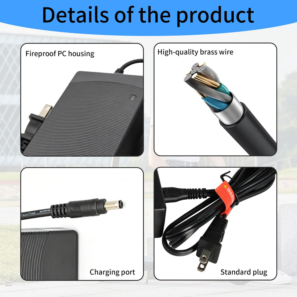 42V 2A Lithium Battery Charger with 3 Connectors K29401