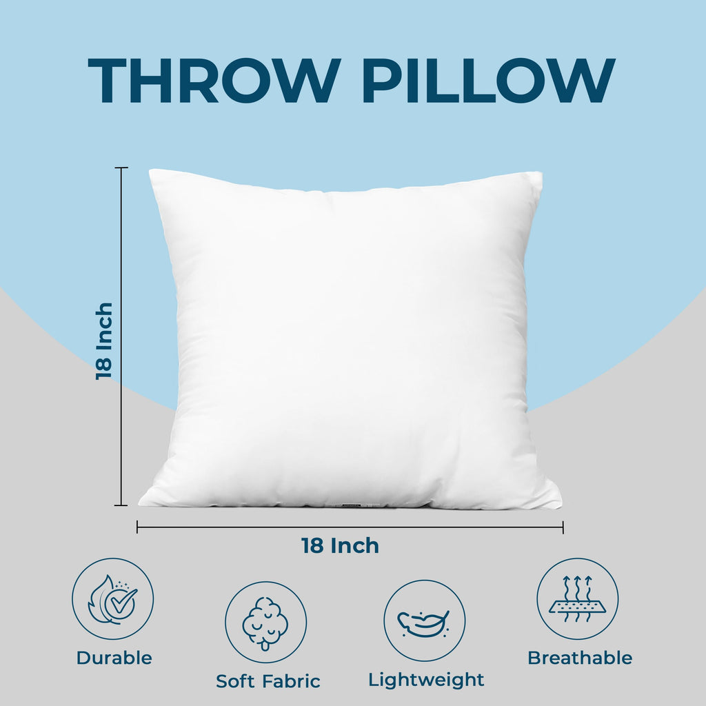 18x18 Decorative Pillow Inserts Set of 4 V22699