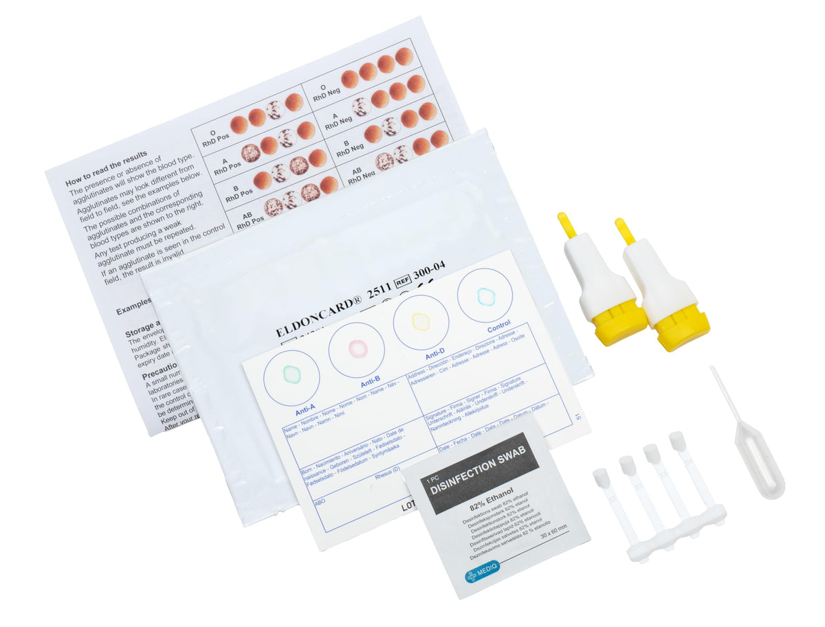 Blood Typing Kit 3 Test Pack J993495