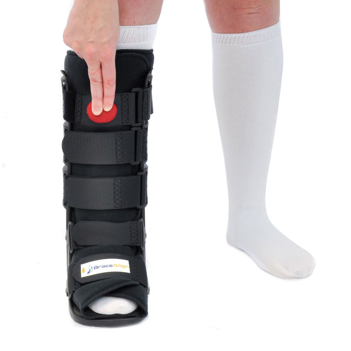 Tall CAM Walker Boot + Ankle & Foot Ice Pack Cold Wrap V8281