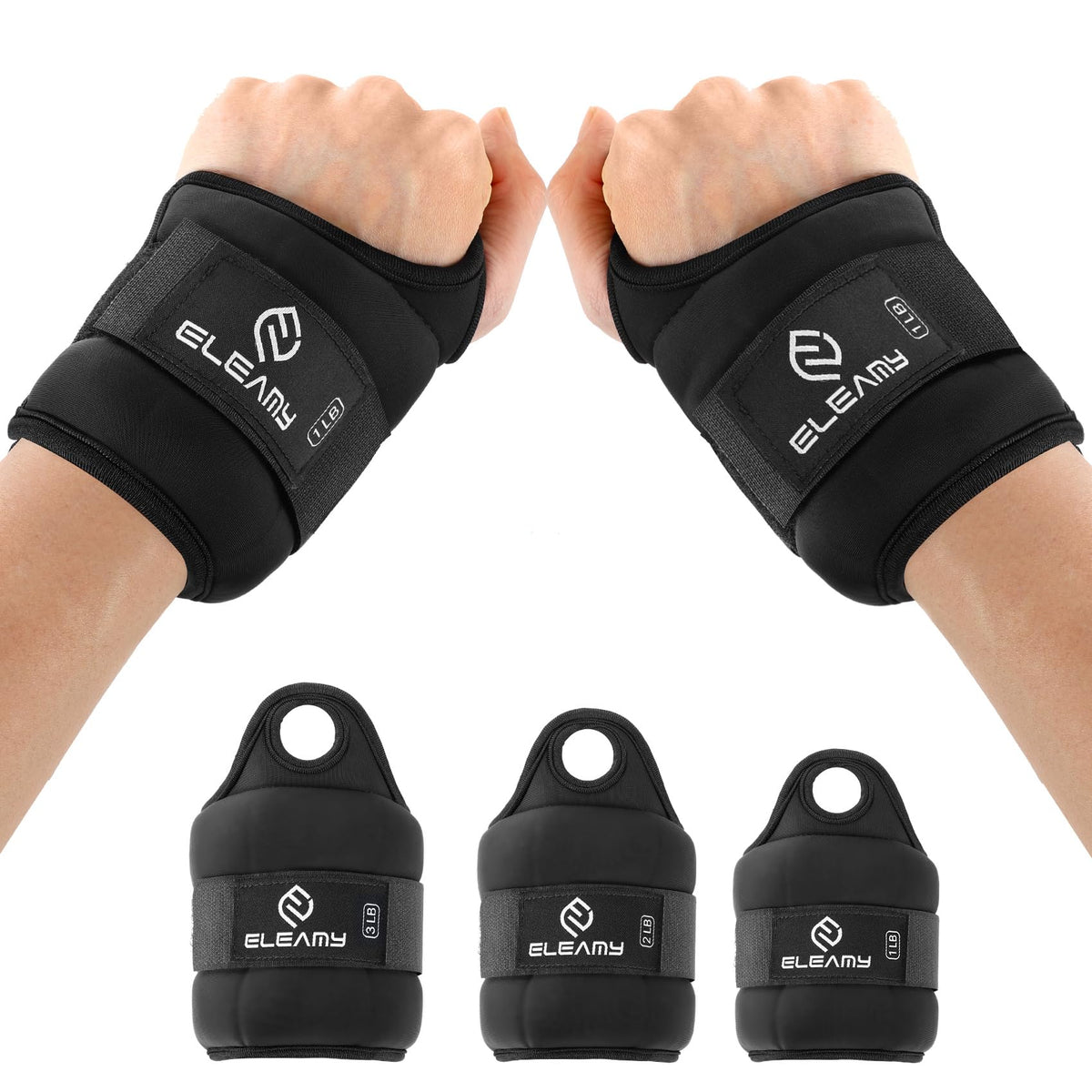 4 lbs Ankle Weights and Wrist Weights Set E97956