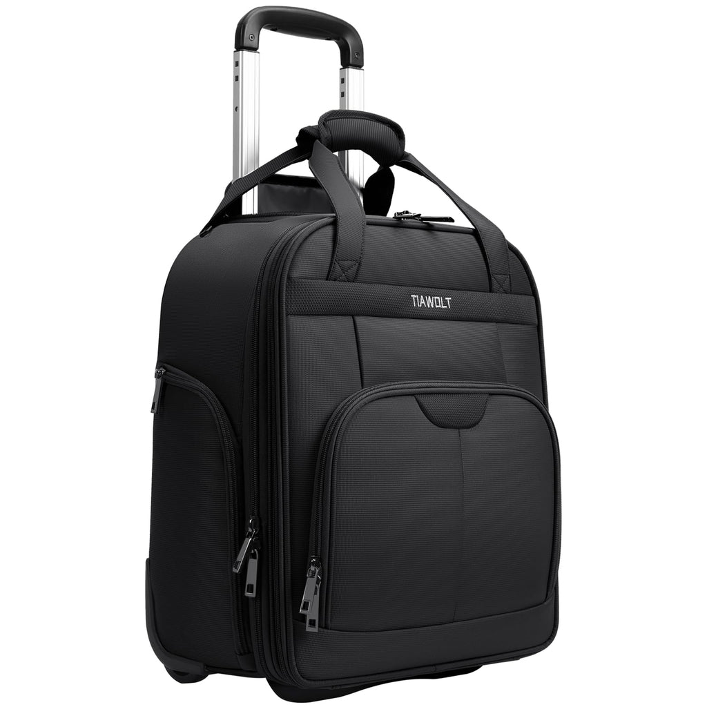 16-Inch Underseat Carry on Luggage with Wheels Black N692963