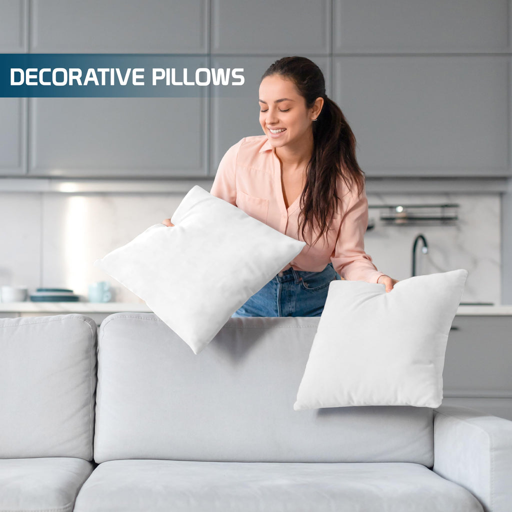 18x18 Decorative Pillow Inserts Set of 4 V22699