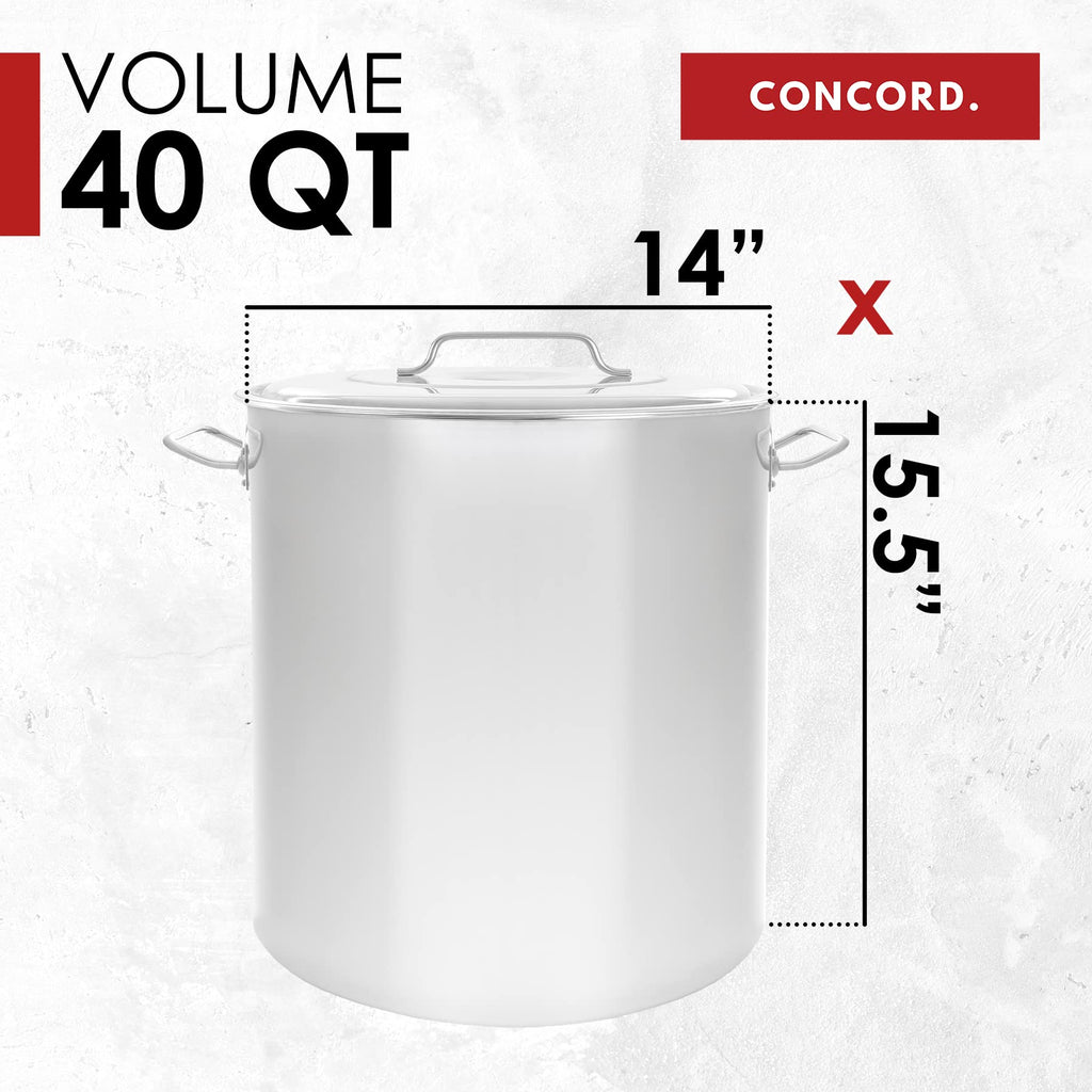 40 QT Stainless Steel Stock Pot + 12" Propane Outdoor Burner L80925