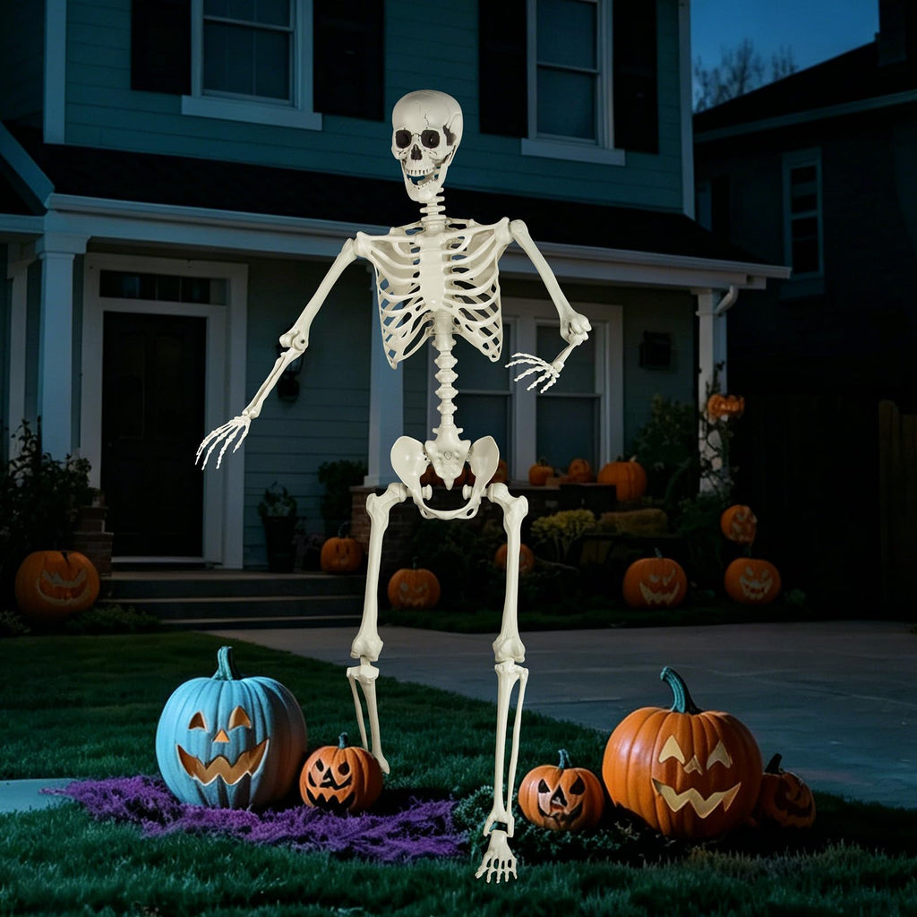 5.4 ft Posable Life Size Skeleton with Movable Joints J392