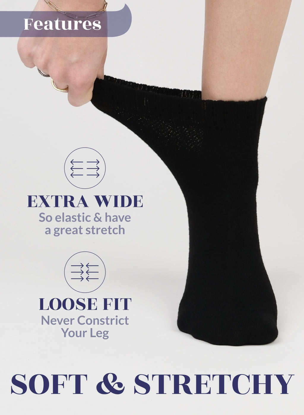 Cotton Ankle Socks Women 4-8 Pairs C319806