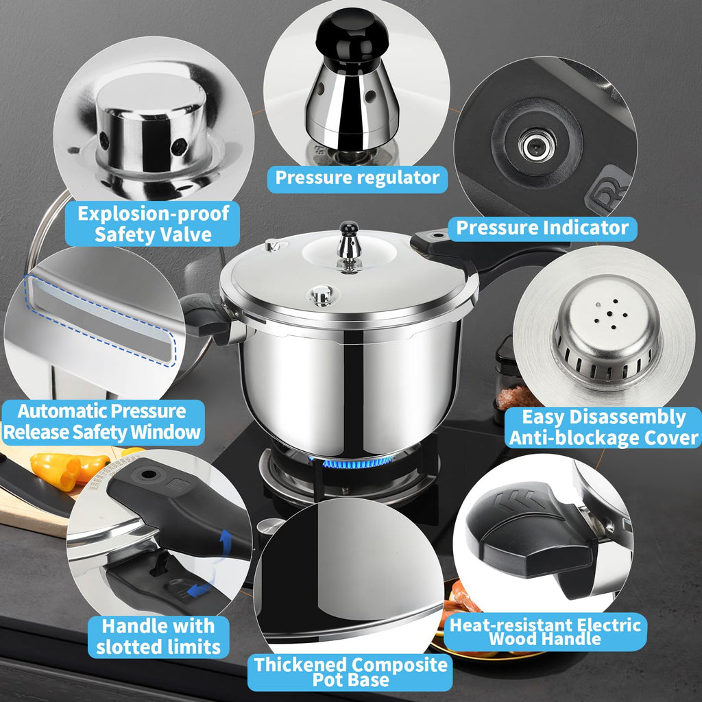 Stainless Steel 3 Quart Pressure Cooker M322