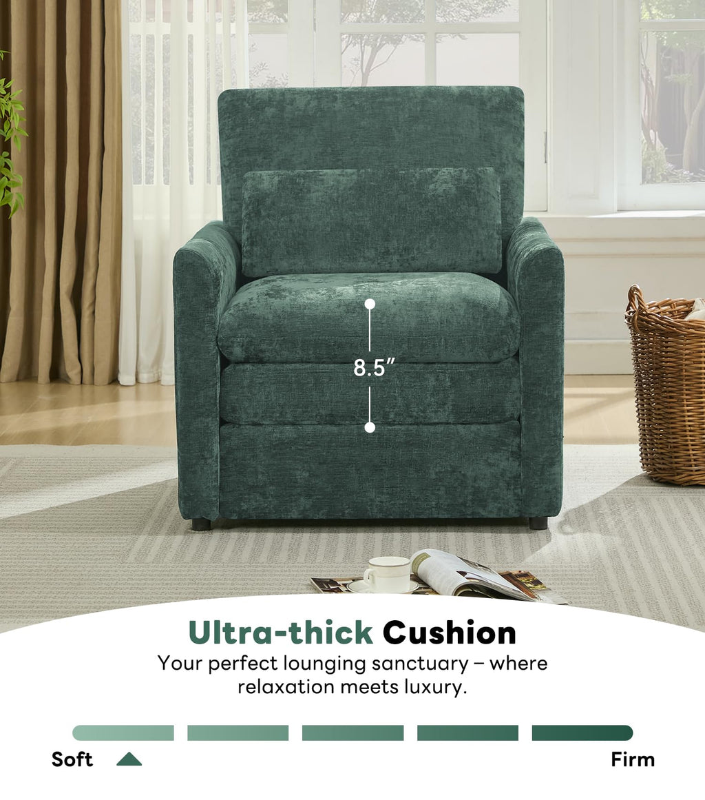 Green 2-Pack Upholstered Accent Chair Set D25923