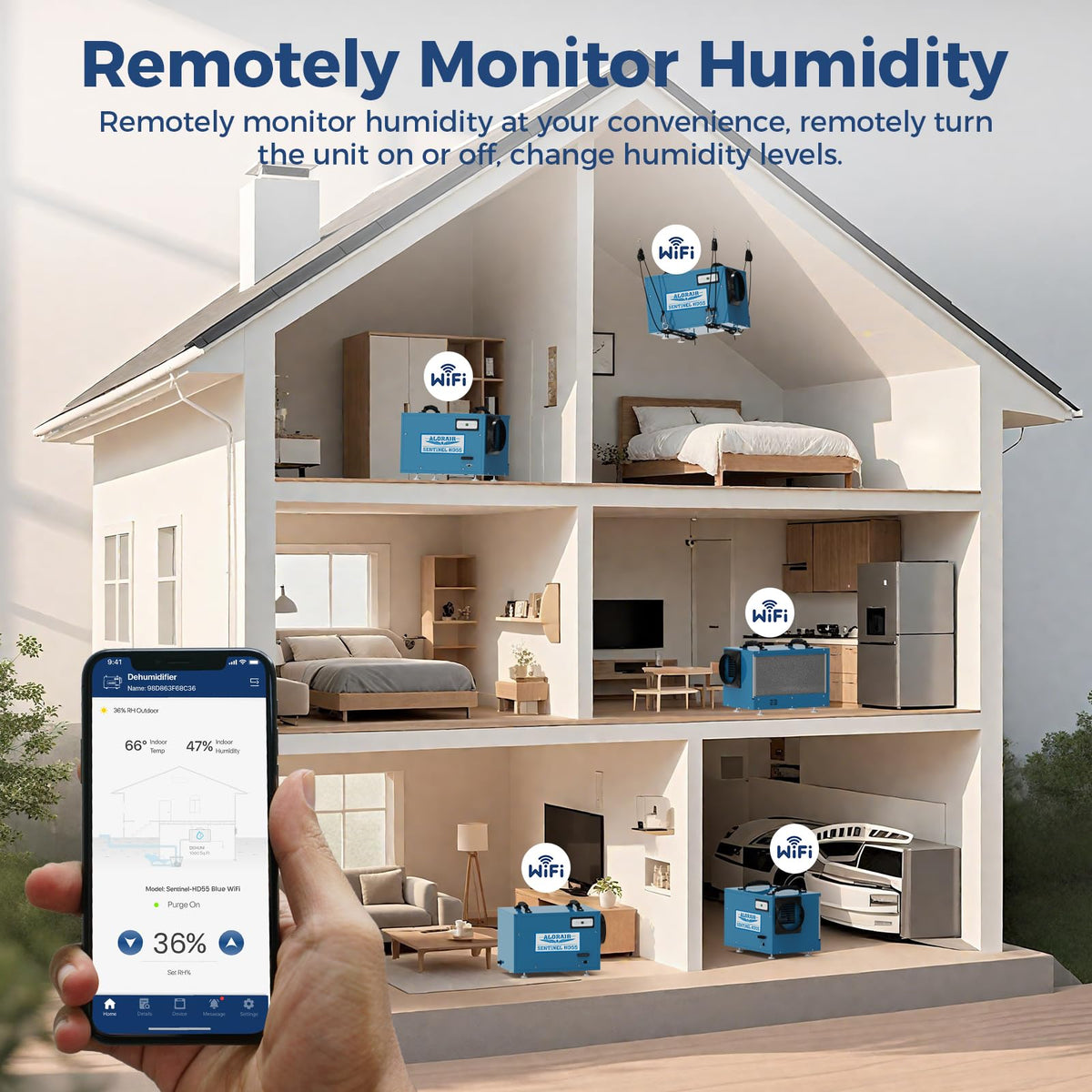 113 Pints Crawlspace Dehumidifier L606