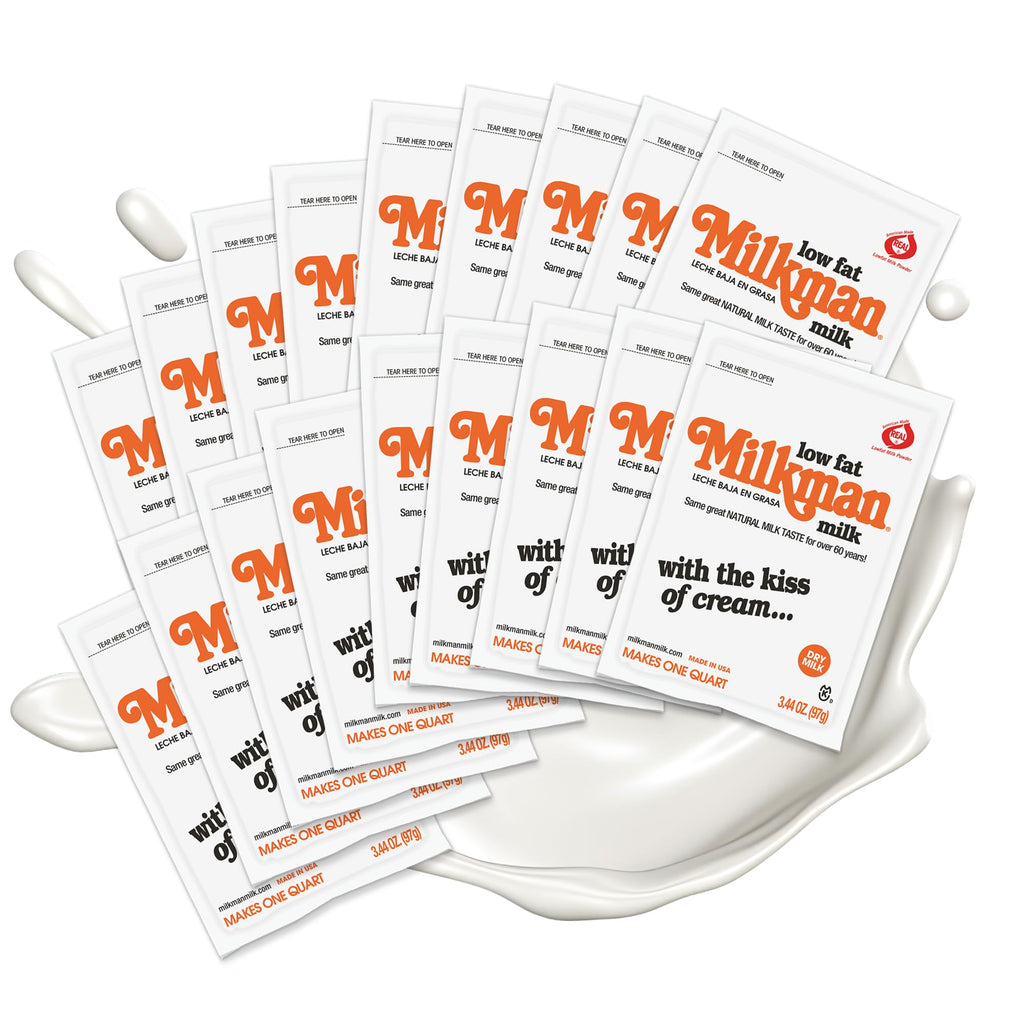 Low-Fat Instant Dry Milk Powder Packets 18 Pack U27405
