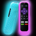 Silicone Remote Cover, 2-Pack, Glow in the Dark, Blue/Purple G6949