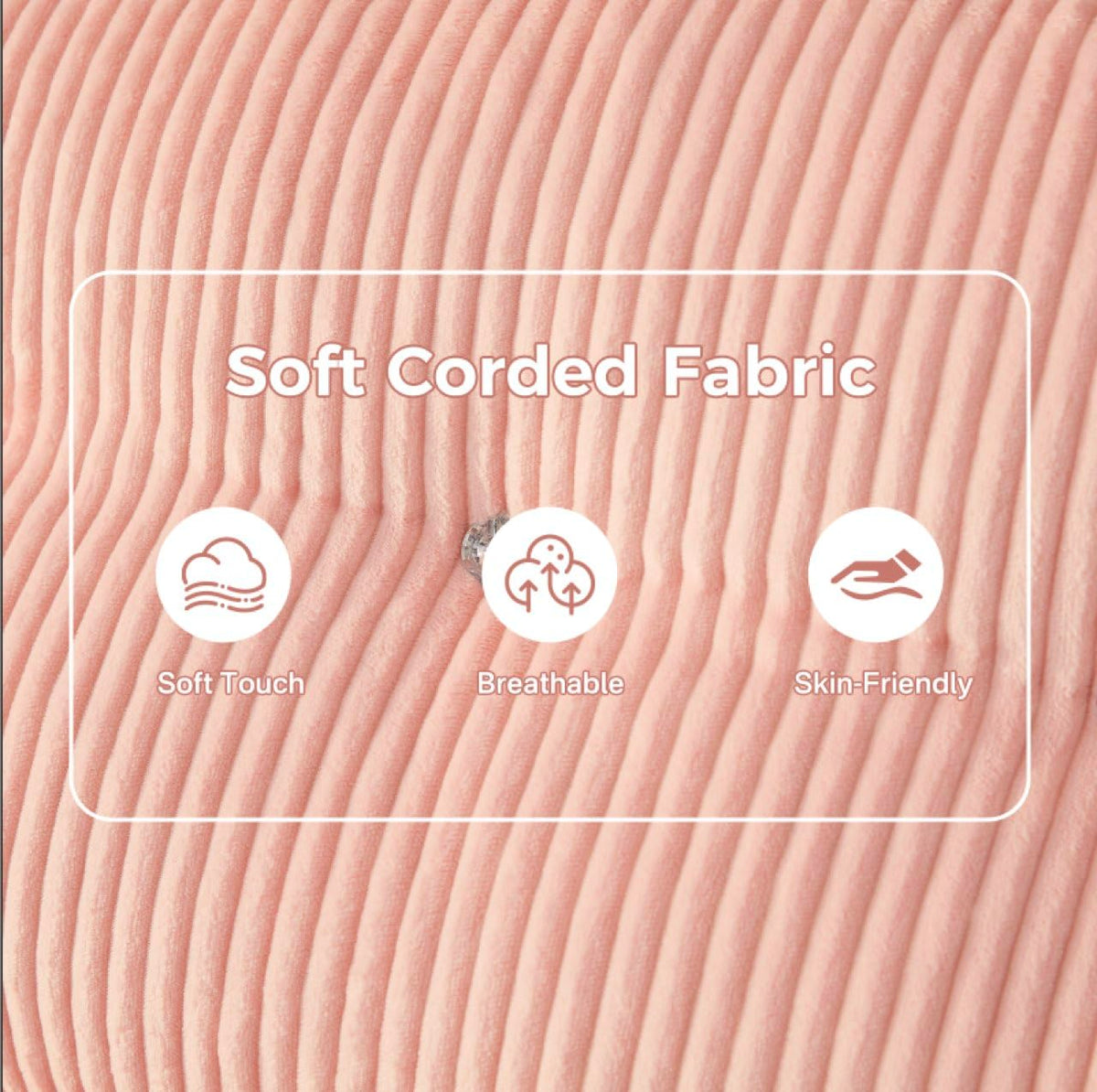 Pink Foldable Sofa Bed with Pillow & Blanket Z753