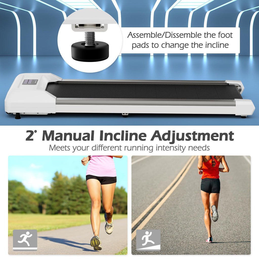 Under Desk Treadmill 265 lbs Capacity Portable 2 in 1 U898