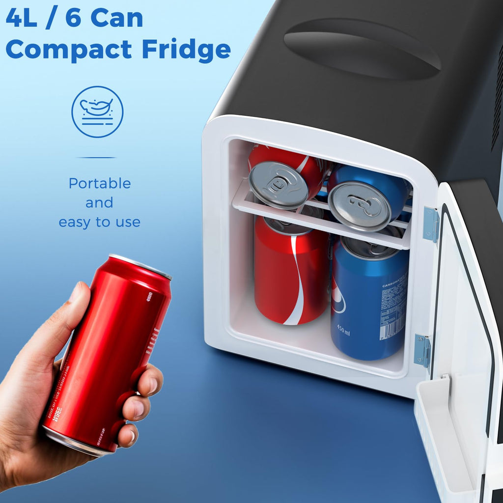 Black 4L Compact Mini Fridge Q769