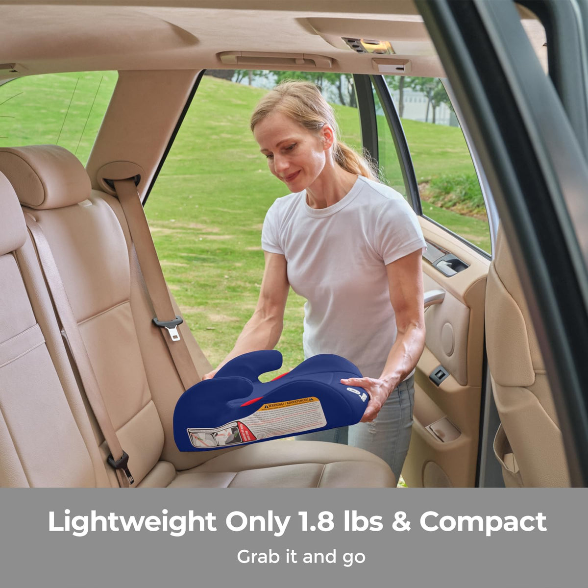 Backless Booster Car Seat, 40-100 lbs O715628