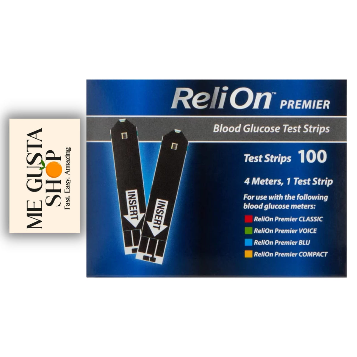 Blood Glucose Test Strips 100 Count with Lancets 100 Count I737789