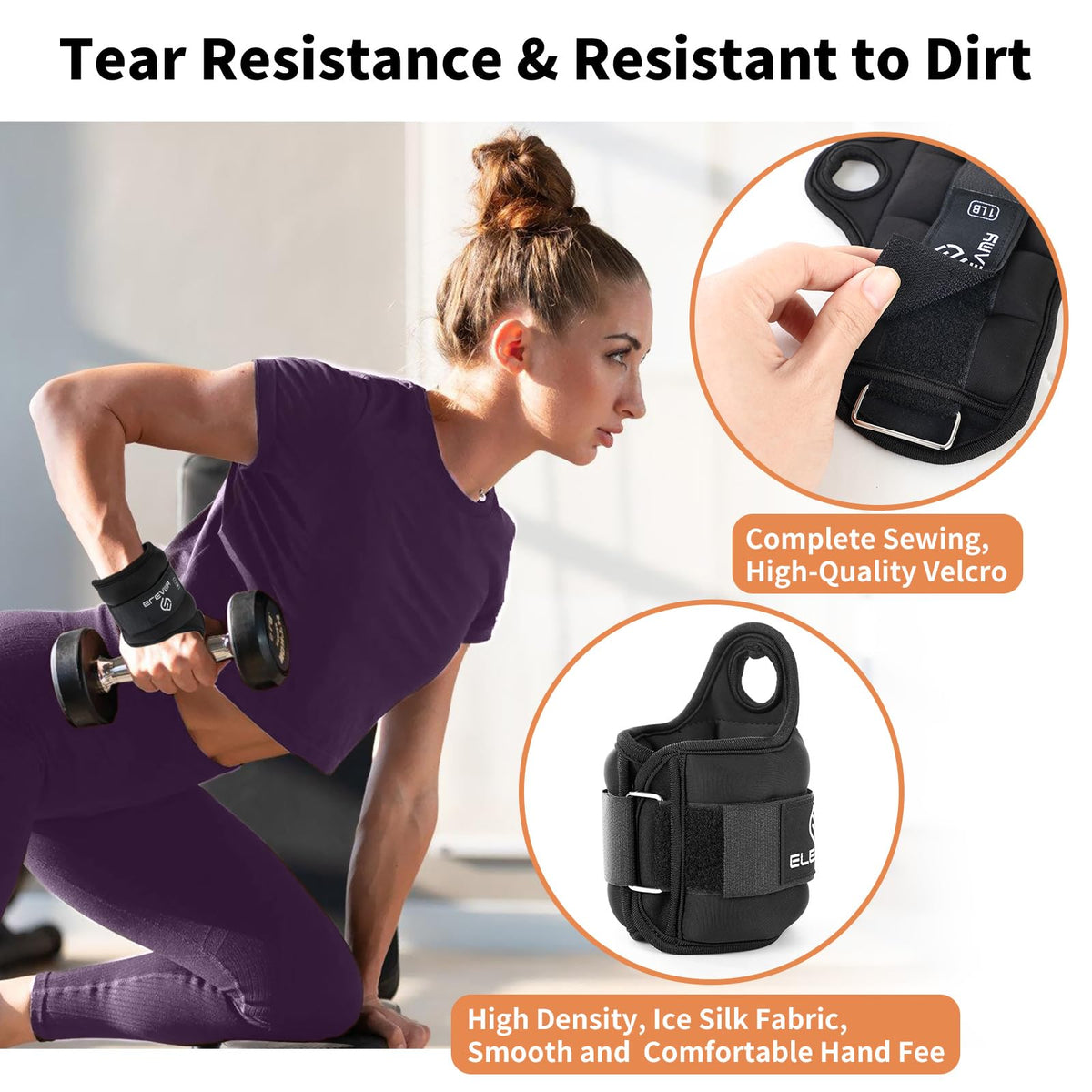 4 lbs Ankle Weights and Wrist Weights Set E97956