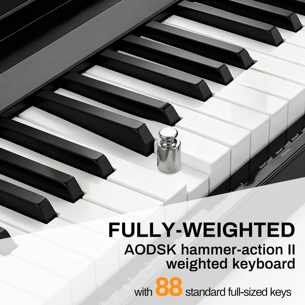 88 Keys Weighted Hammer Action Keyboard P56401