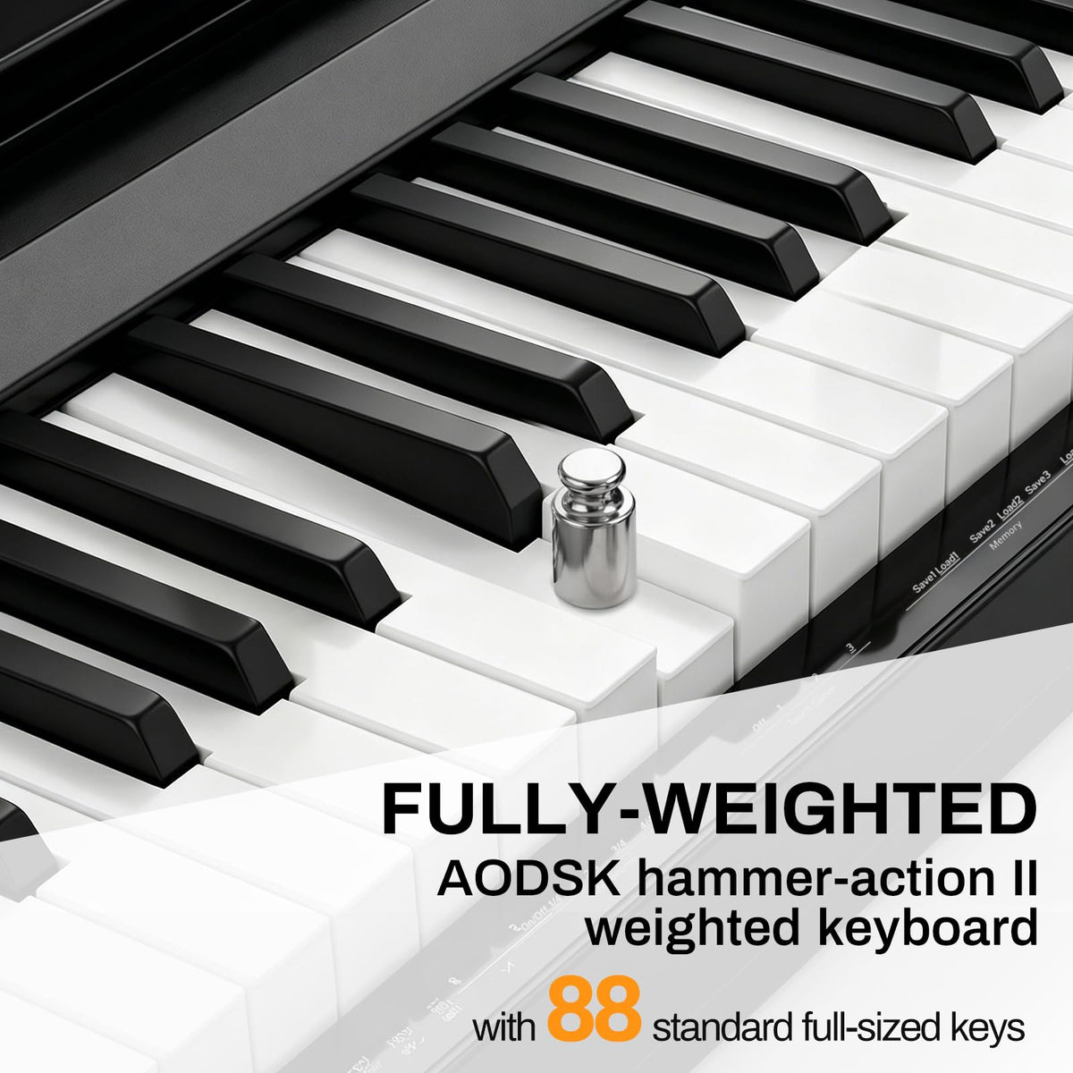 88 Keys Weighted Hammer Action Keyboard P56401