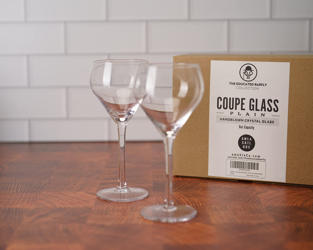 Handblown Coupe Cocktail Glass Set of 2 S918
