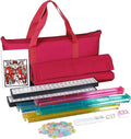 166 Tiles 4 Colors Mahjong Set with Rack Pushers Soft Bag A67813