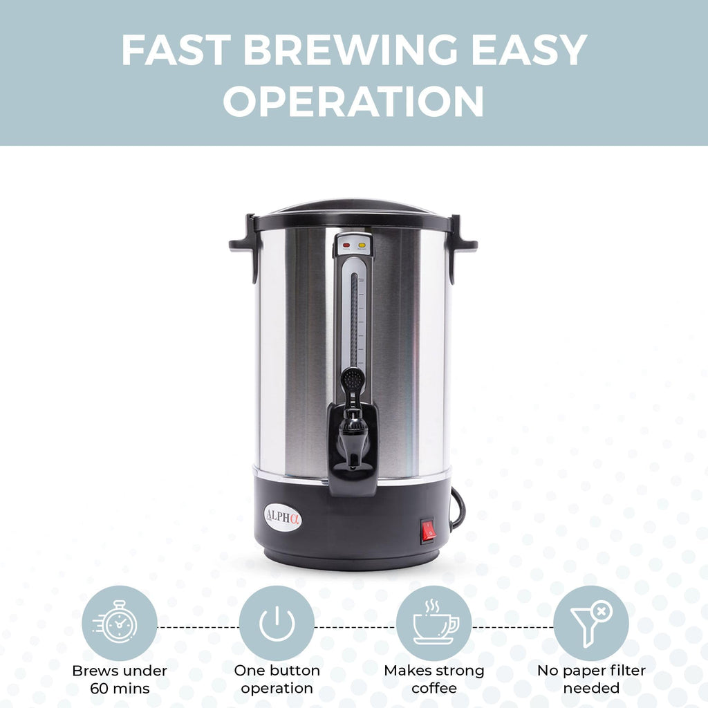 100 Cups Stainless Steel Electric Coffee Urn L9268