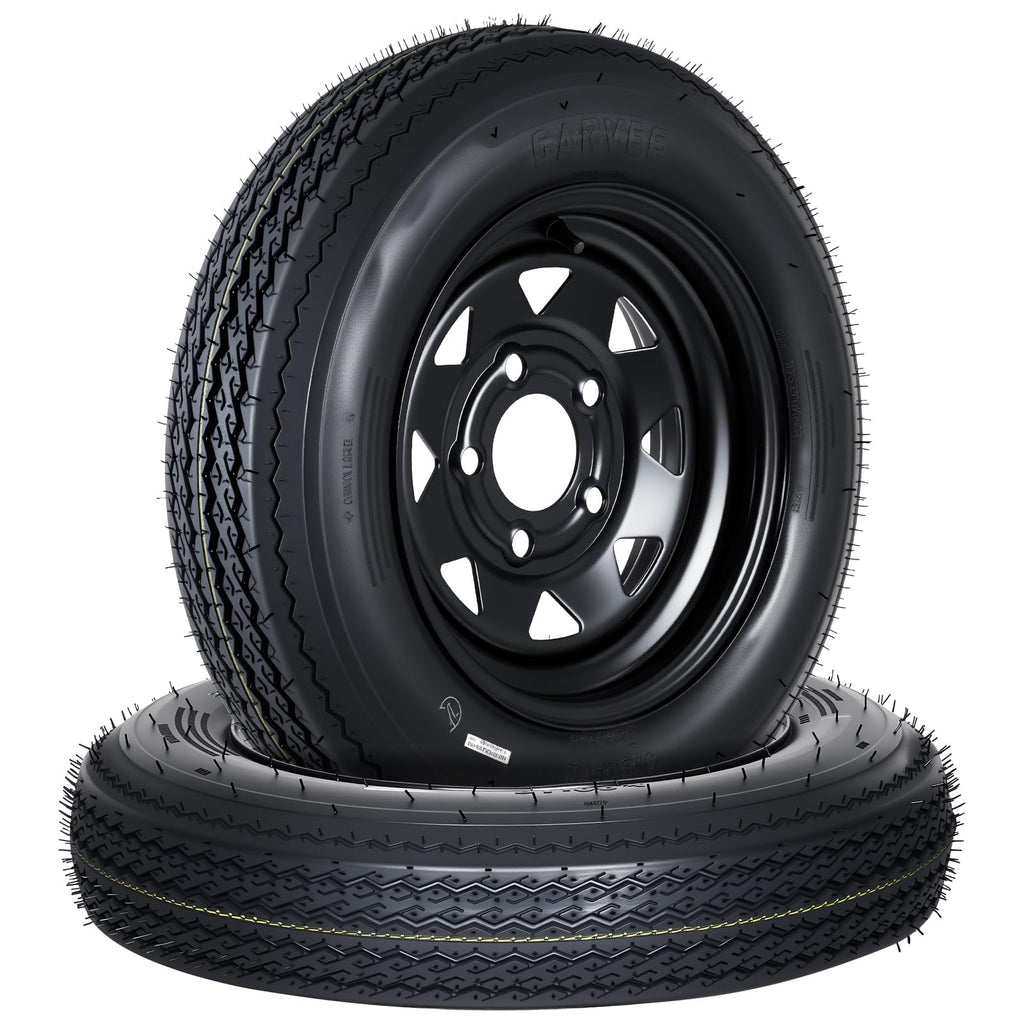 2-Pack 4.80-12 Trailer Tires with 12" Rims N512674