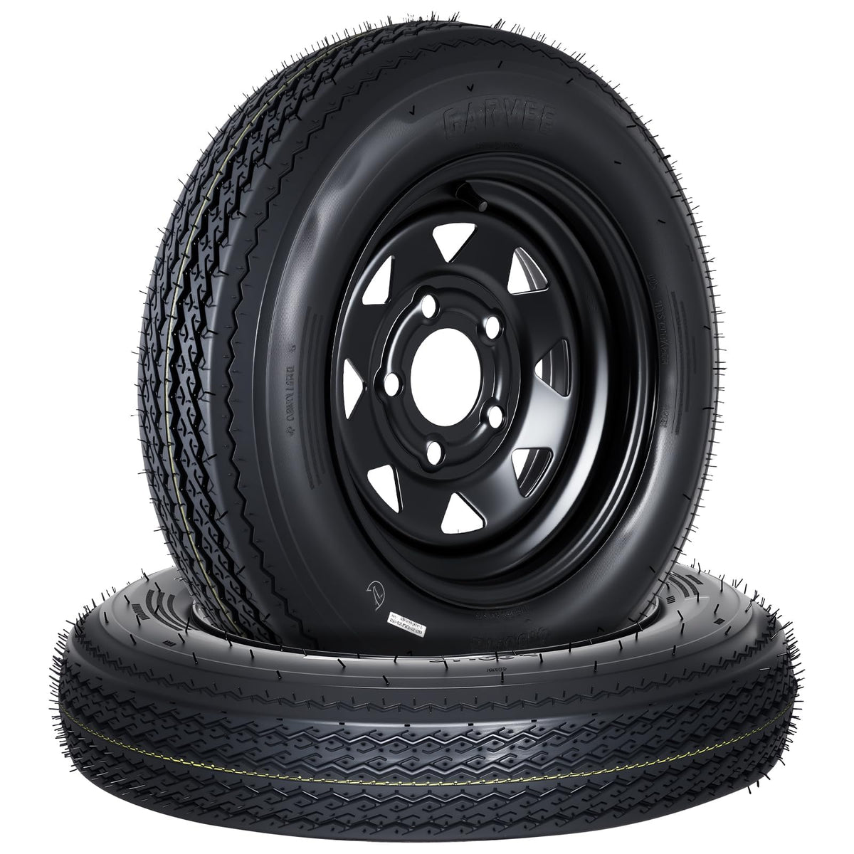 2-Pack 4.80-12 Trailer Tires with 12" Rims N512674