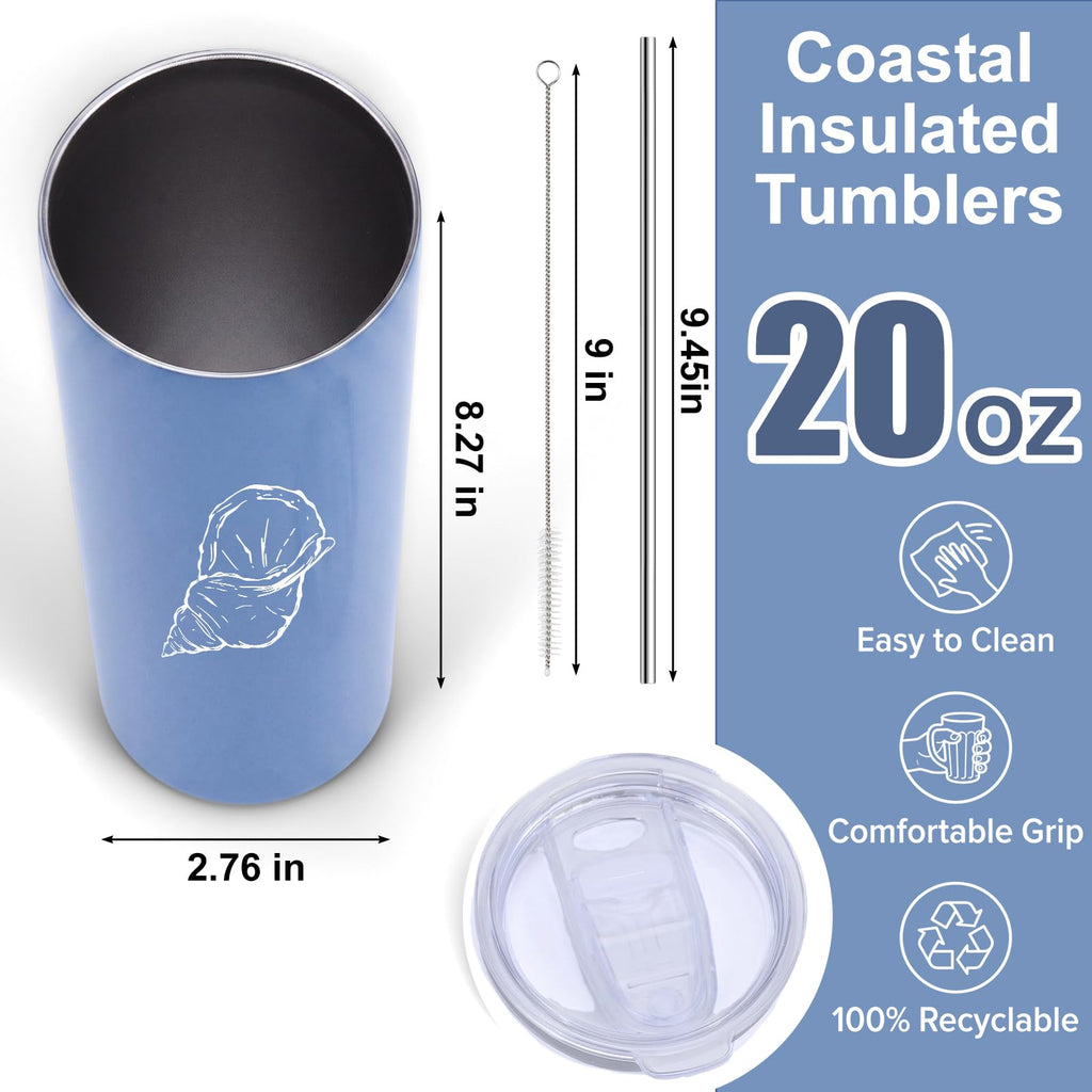4 Pack Insulated Stainless Steel Tumblers J19657
