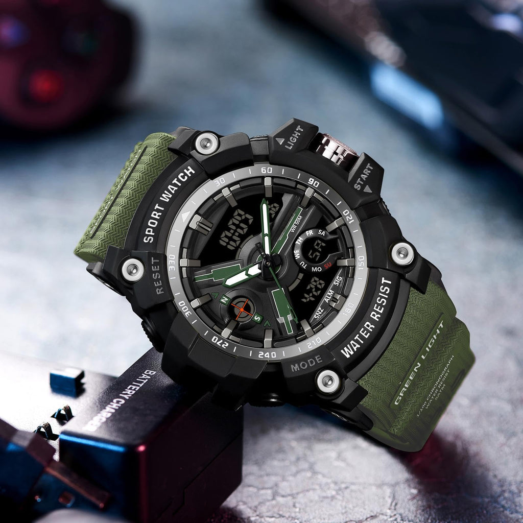 Waterproof Fluorescent Green Digital Watches D43889