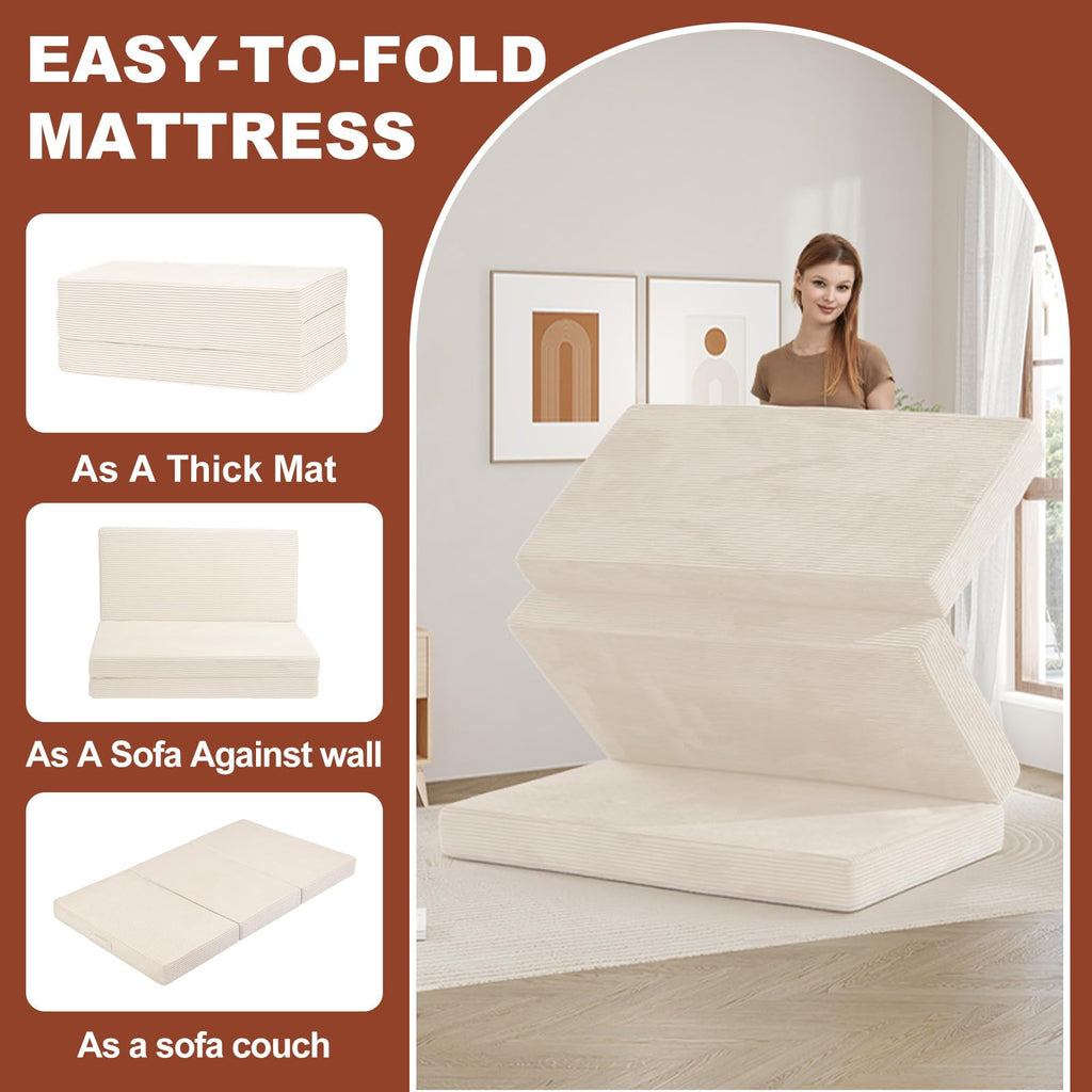 6-Inch Tri-Fold Foldable Mattress Z868384