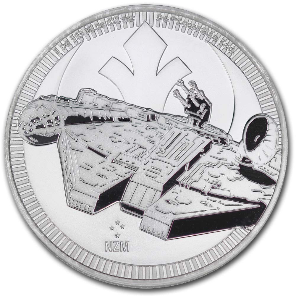 1 oz Silver Star Wars Millennium Falcon $2 I76739