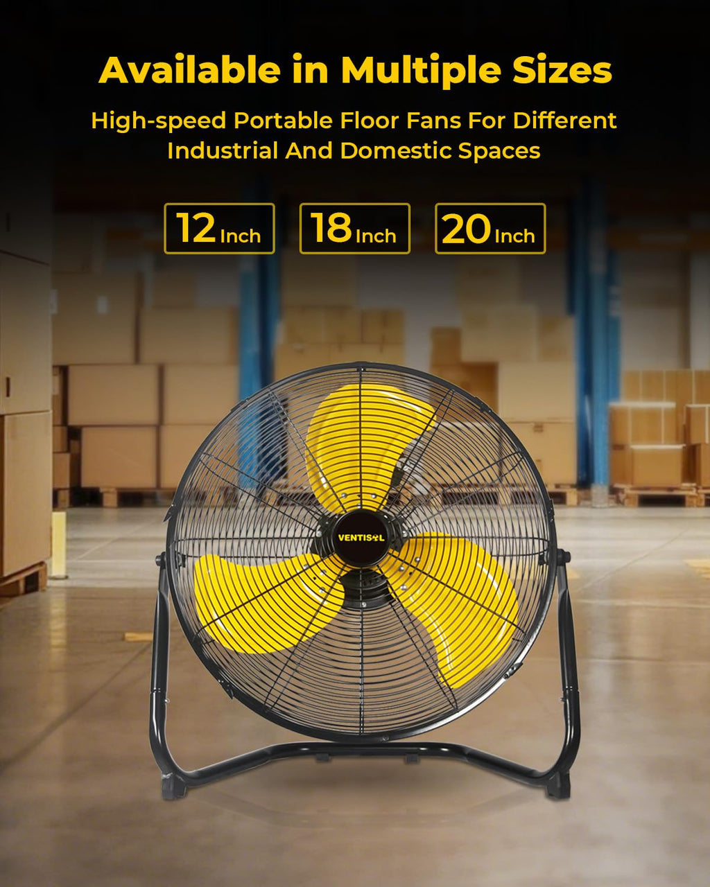 20 Inch 3 Speed Portable Floor Fan M344