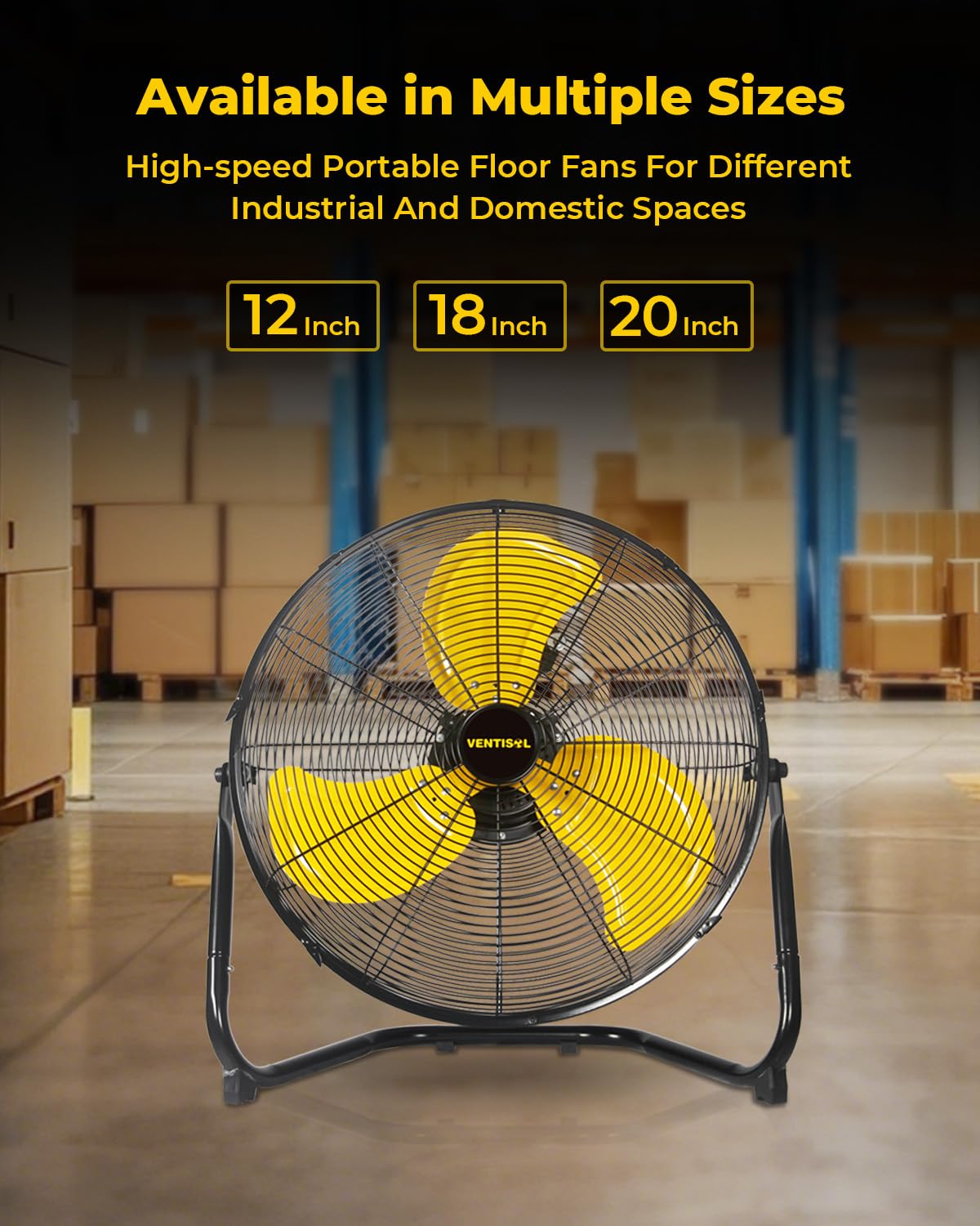 20 Inch 3 Speed Portable Floor Fan M344