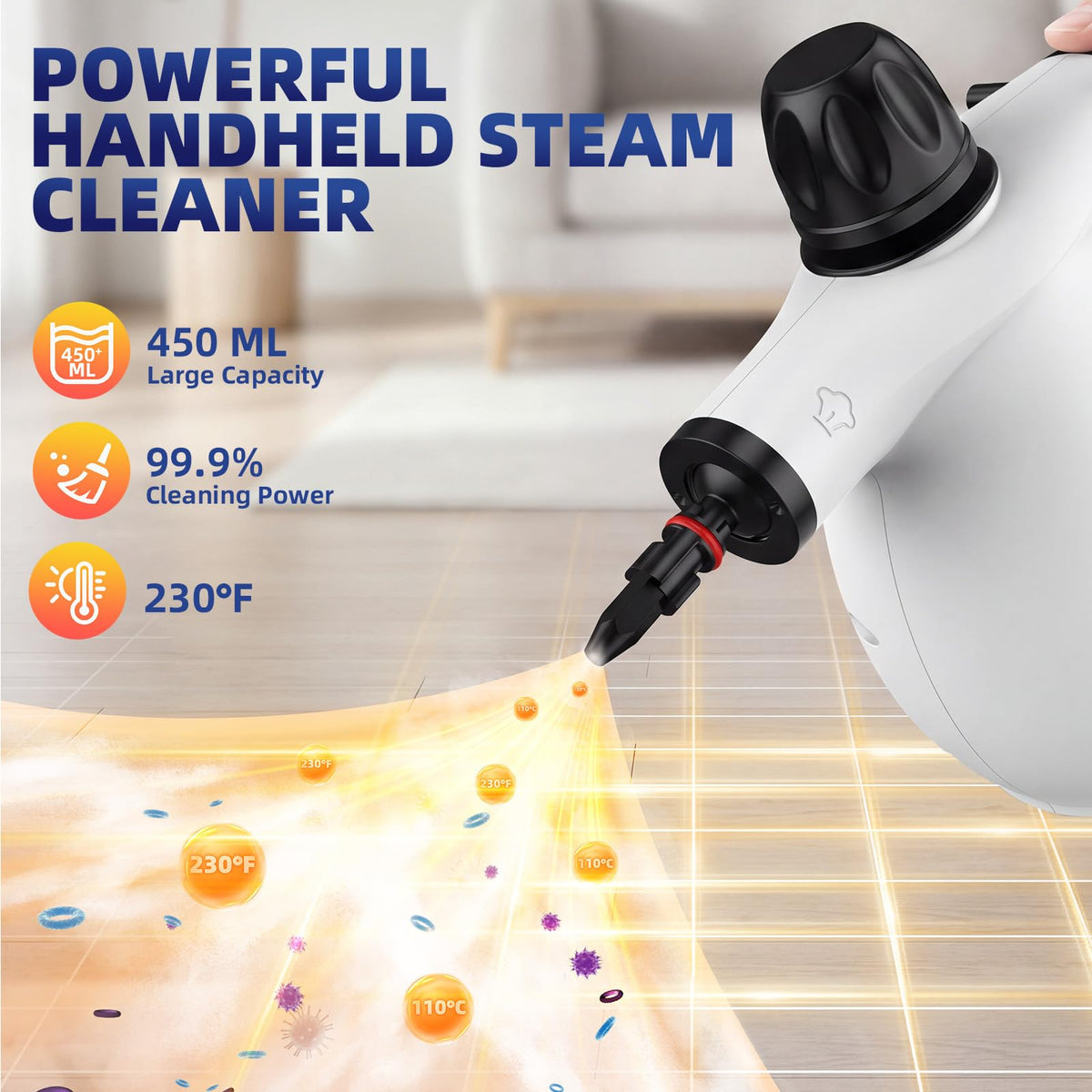 Handheld Steam Cleaner with 11PCS Accessories O25869