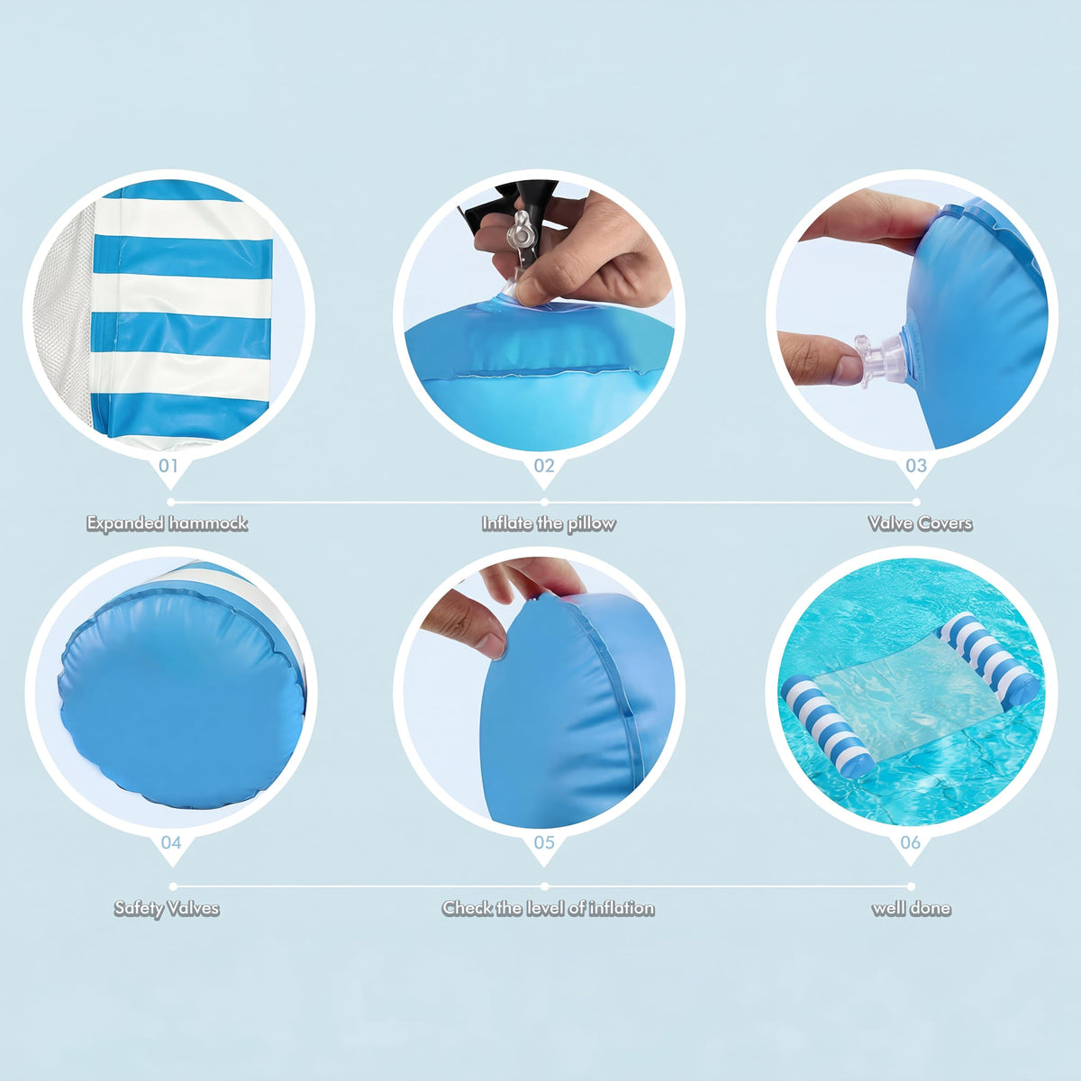 4 Pack Inflatable Pool Floats S14976