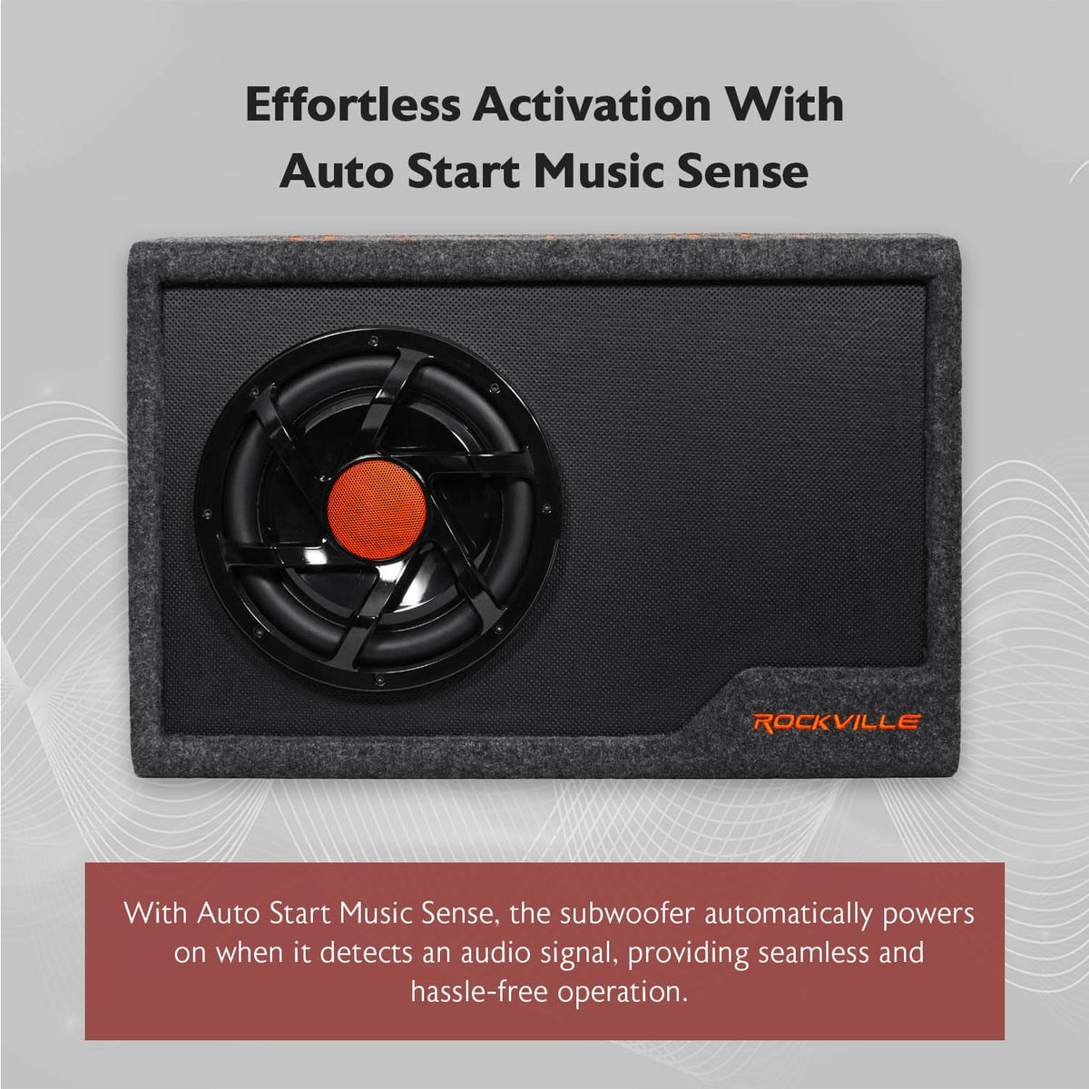 10" Powered Car Subwoofer with Enclosure W53986