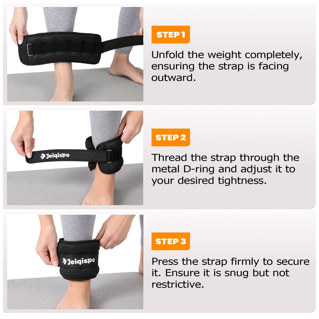 Ankle Weights 1 Pair with Adjustable Straps M6805