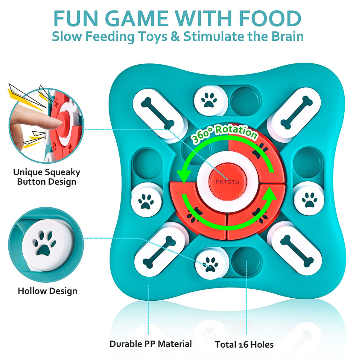 Dog Puzzle Treat Dispensing Toys W729554