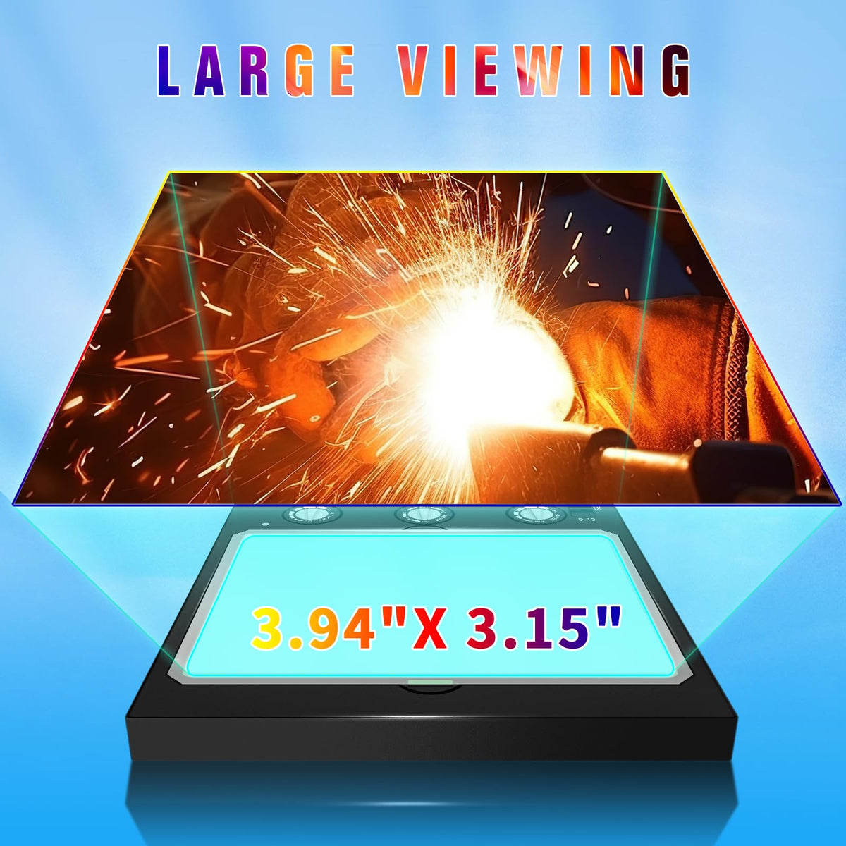 Auto Darkening Welding Helmet Lens Adjustable Shade 4/5-13 I68931