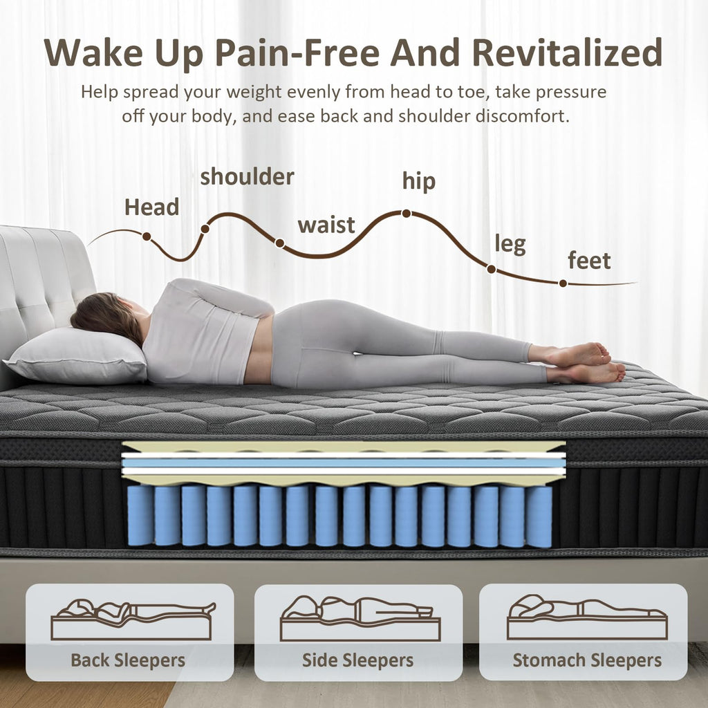 Full Size 12 Inch Hybrid Mattress G703245