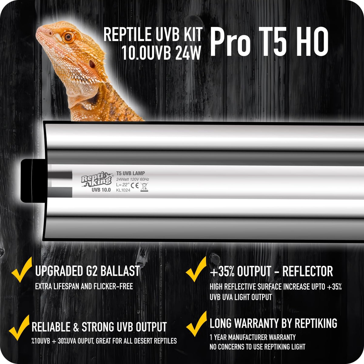 T5 UVB Light Kit and 2-Pack Replacement Tubes G93514