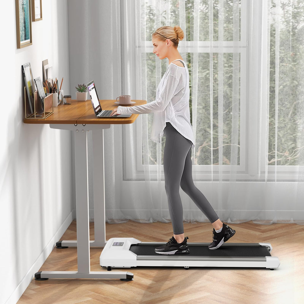 Under Desk Treadmill 265 lbs Capacity Portable 2 in 1 U898