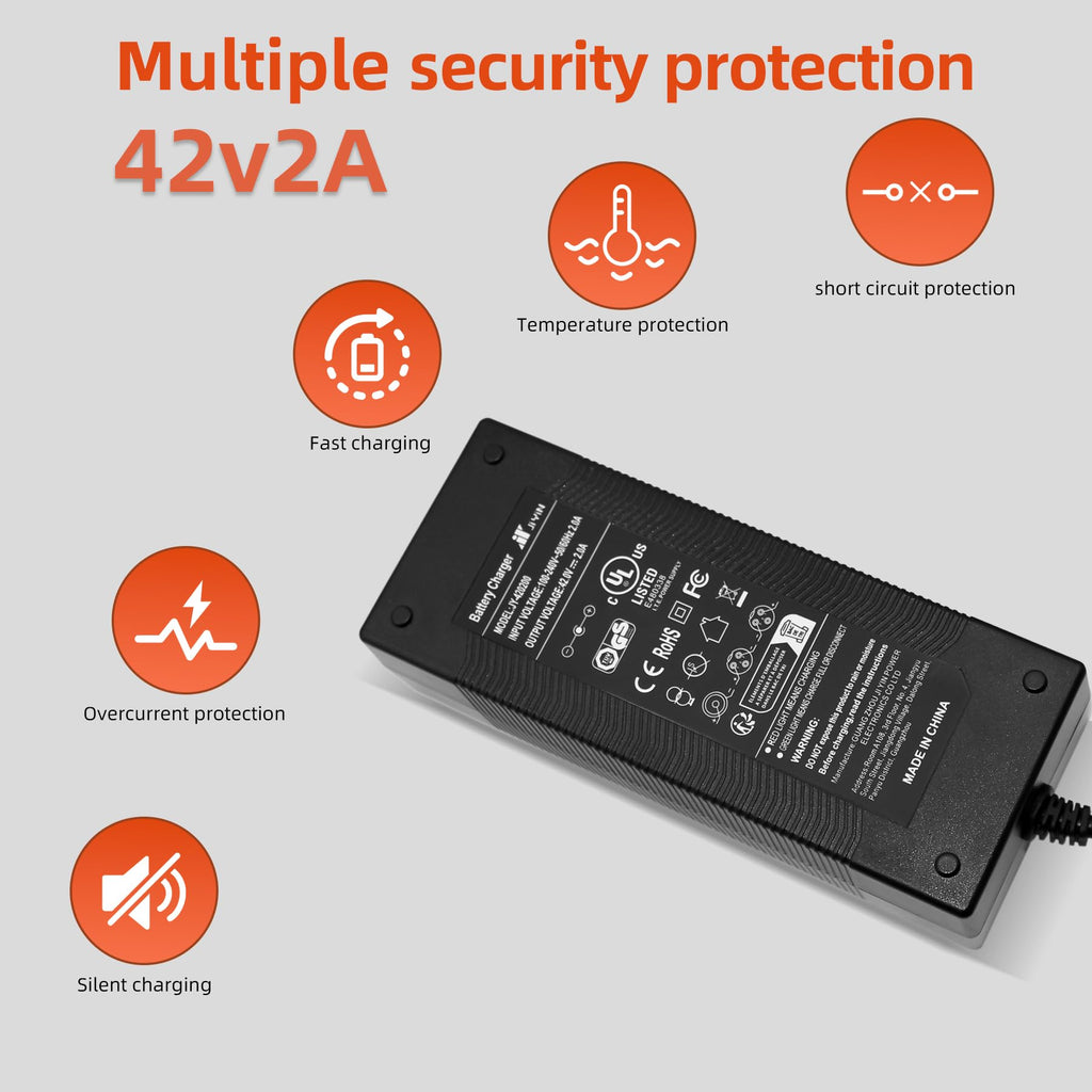 42V 2A Lithium Battery Charger with 3 Connectors K29401